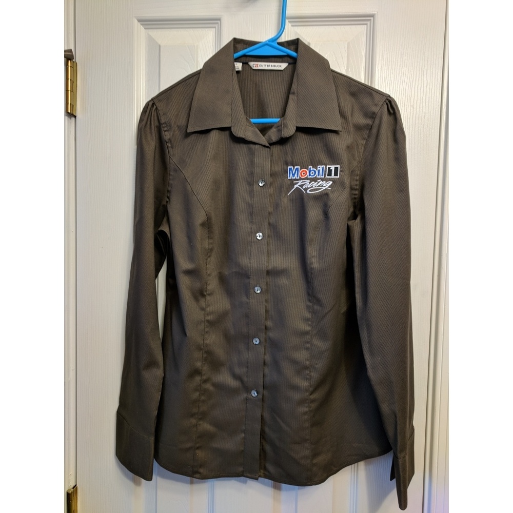 Cutter & Buck Mobil 1 Long Sleeve Shirt Size Small